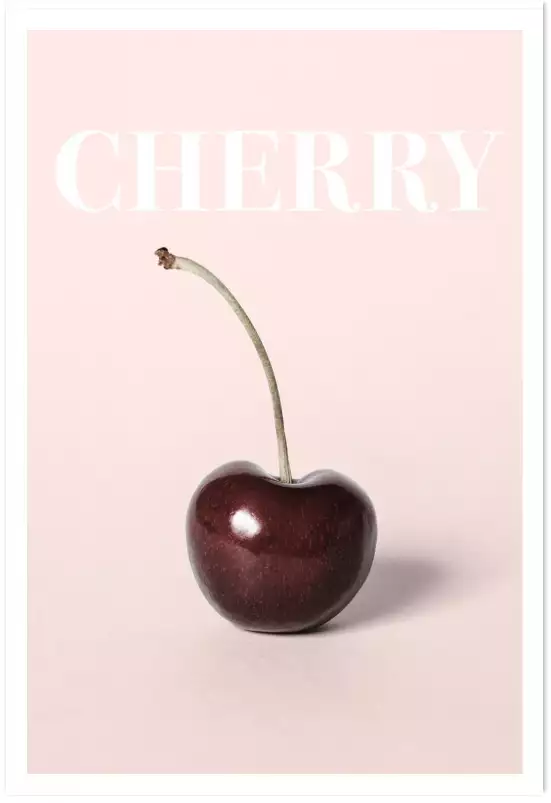 Cherry one - affiche café