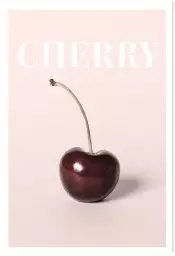 Cherry one - affiche café