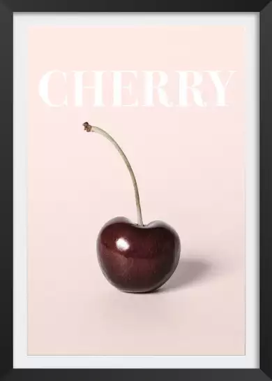 Cherry one - affiche café