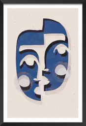 Le masque bleu - tableau art