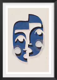 Le masque bleu - tableau art