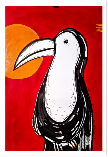Toucan - il semble que dieu était au costa rica - affiche oiseaux tropicaux