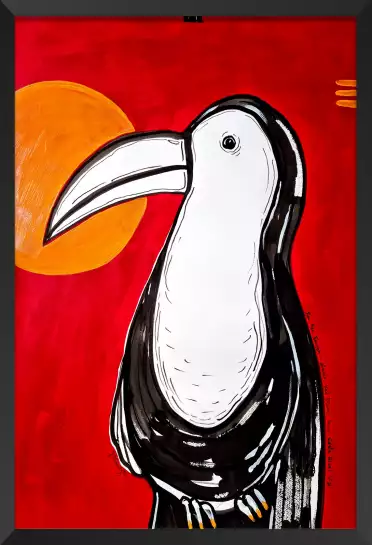 Toucan - il semble que dieu était au costa rica - affiche oiseaux tropicaux