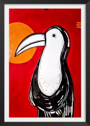 Toucan - il semble que dieu était au costa rica - affiche oiseaux tropicaux