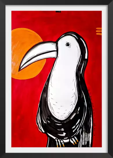 Toucan - il semble que dieu était au costa rica - affiche oiseaux tropicaux