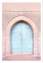 Porte turquoise - affiche orientale