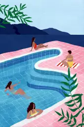 Piscine aux dames - paysages été