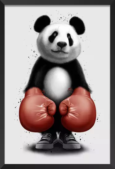 Panda boxer - poster chambre ado