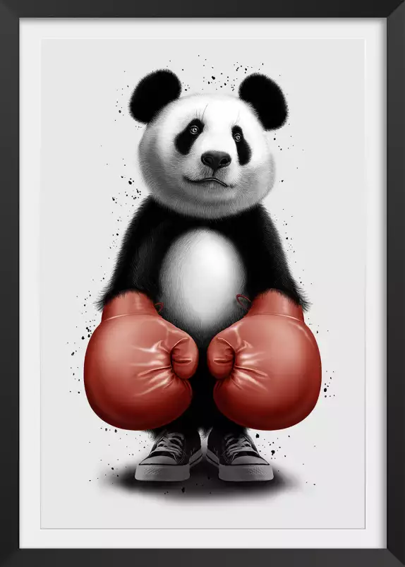 Panda boxer - poster chambre ado