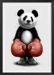 Panda boxer - poster chambre ado