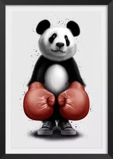 Panda boxer - poster chambre ado