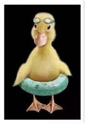 Bouée canard - poster enfant