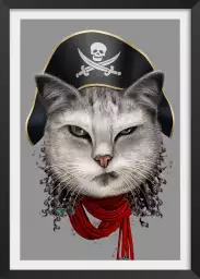 Chat pirate - poster enfant