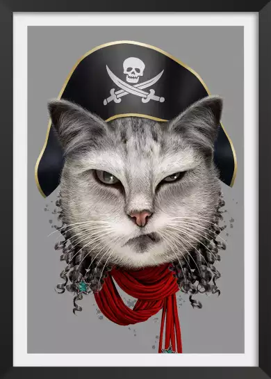 Chat pirate - poster enfant