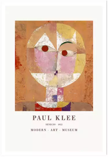 Senecio 1922 - Tableau de Paul Klee