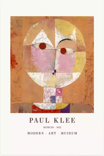 Senecio 1922 - Tableau de Paul Klee