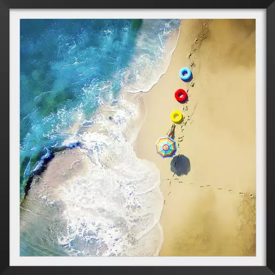 Une bouée à la mer - tableau art