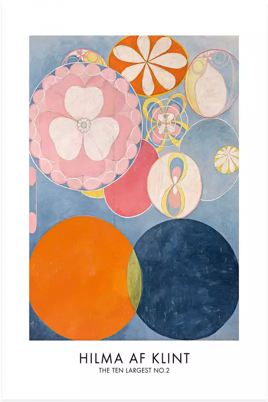 Hilma af Klint Les affiches n°2 - tableau celebre femme