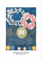 Hilma af Klint Les affiches n°1 - tableau celebre femme