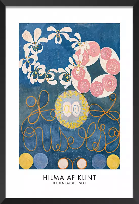 Hilma af Klint Les affiches n°1 - tableau celebre femme