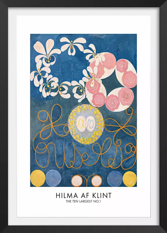 Hilma af Klint Les affiches n°1 - tableau celebre femme