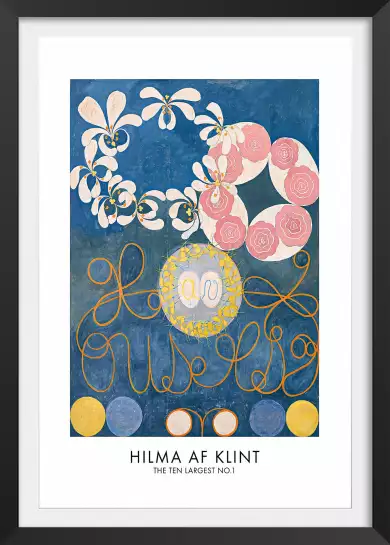 Hilma af Klint Les affiches n°1 - tableau celebre femme