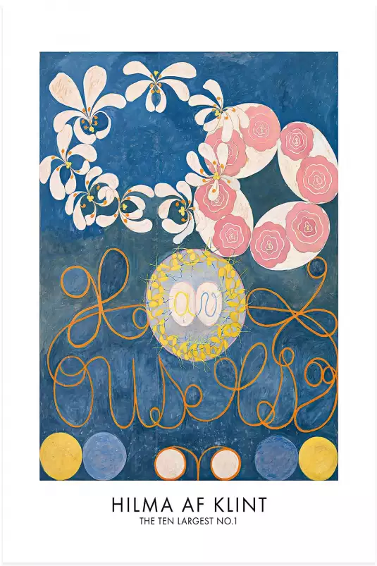 Hilma af Klint Les affiches n°1 - tableau celebre femme