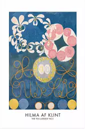 Hilma af Klint Les affiches n°1 - tableau celebre femme