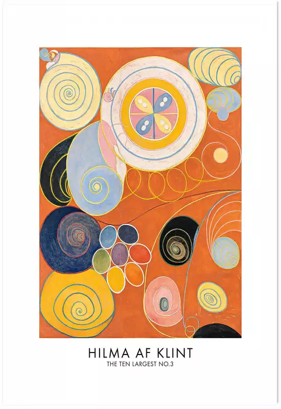 Hilma af Klint Les affiches n°3 - tableau celebre femme