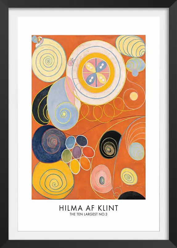 Hilma af Klint Les affiches n°3 - tableau celebre femme