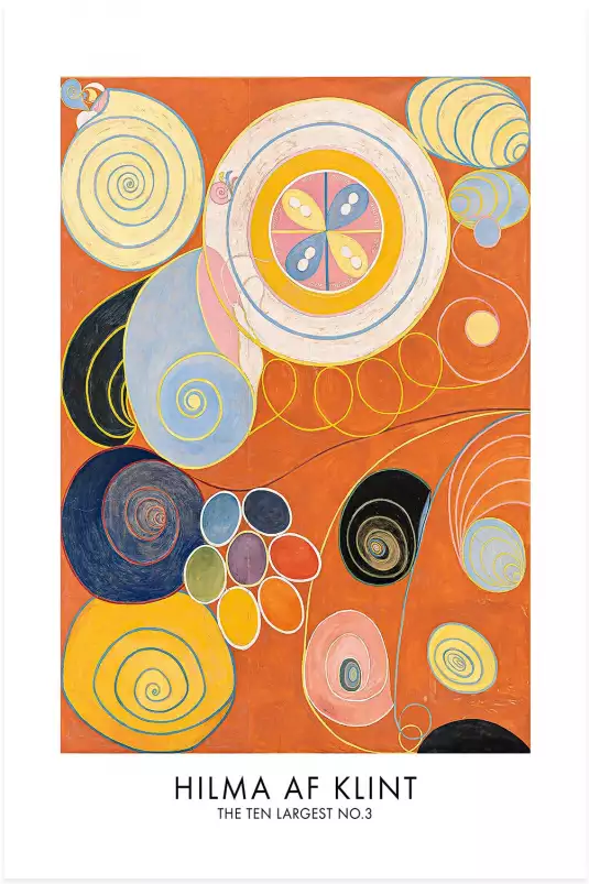 Hilma af Klint Les affiches n°3 - tableau celebre femme