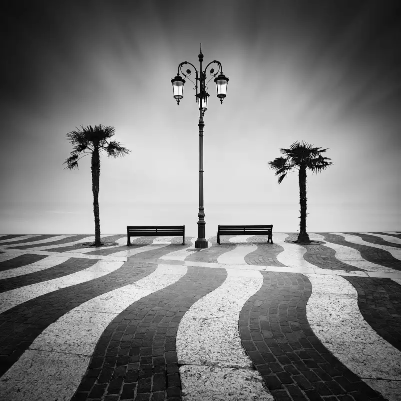 Promenade - affiche bord de mer