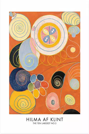 Hilma af Klint Les affiches n°3 - tableau celebre femme