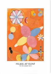 Hilma af Klint Les affiches n°4 - tableau celebre femme