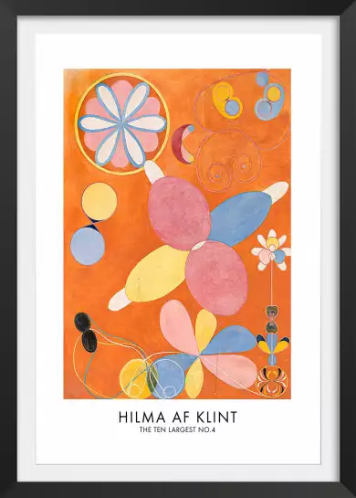 Hilma af Klint Les affiches n°4 - tableau celebre femme