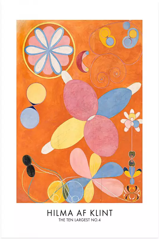 Hilma af Klint Les affiches n°4 - tableau celebre femme