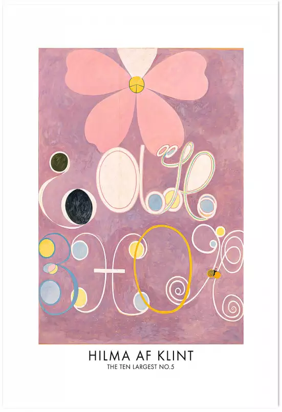 Hilma af Klint Les affiches n°5 - tableau celebre femme