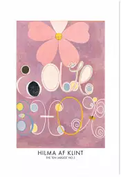 Hilma af Klint Les affiches n°5 - tableau celebre femme