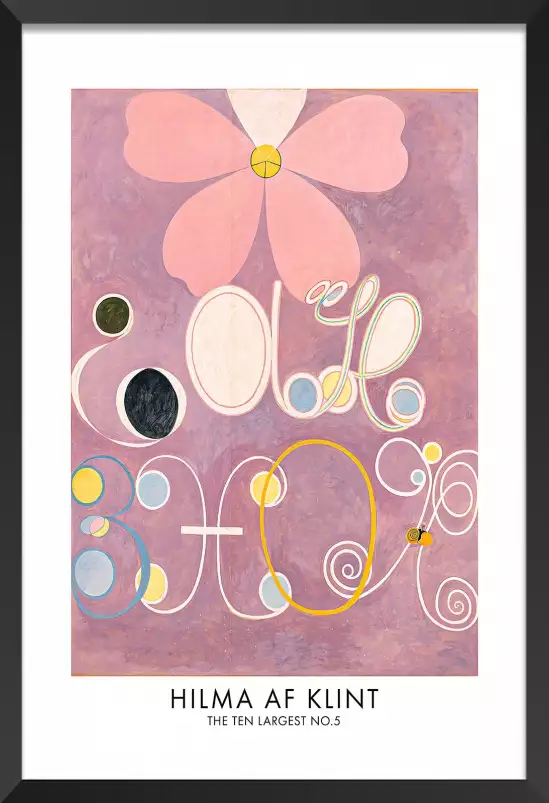 Hilma af Klint Les affiches n°5 - tableau celebre femme