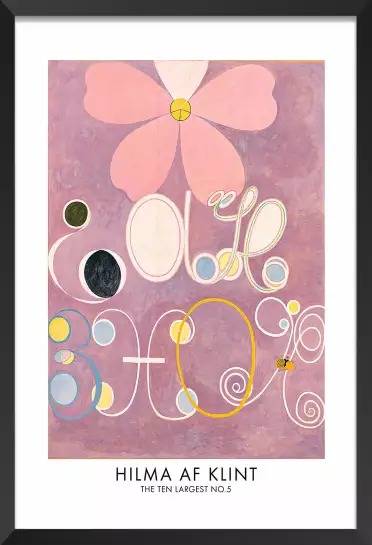 Hilma af Klint Les affiches n°5 - tableau celebre femme