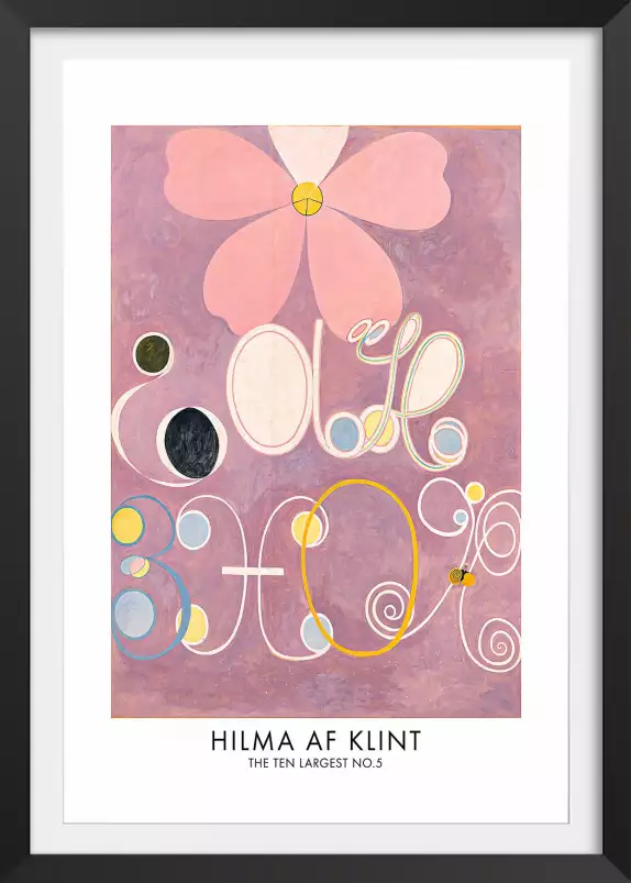 Hilma af Klint Les affiches n°5 - tableau celebre femme