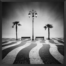 Promenade - affiche bord de mer