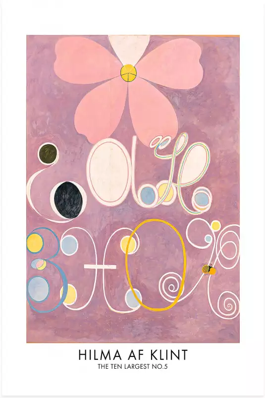 Hilma af Klint Les affiches n°5 - tableau celebre femme