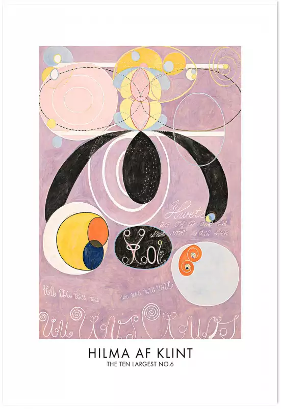 Hilma af Klint Les affiches n°6 - tableau celebre femme