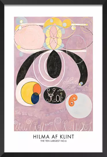 Hilma af Klint Les affiches n°6 - tableau celebre femme