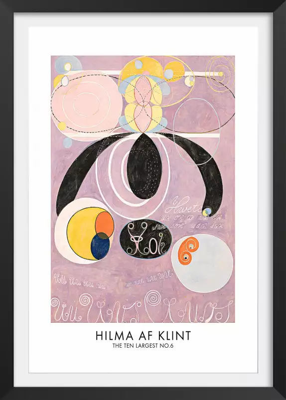 Hilma af Klint Les affiches n°6 - tableau celebre femme