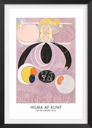 Hilma af Klint Les affiches n°6 - tableau celebre femme