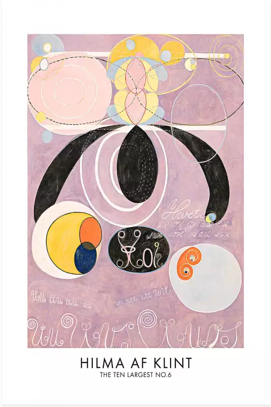 Hilma af Klint Les affiches n°6 - tableau celebre femme