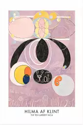 Hilma af Klint Les affiches n°6 - tableau celebre femme