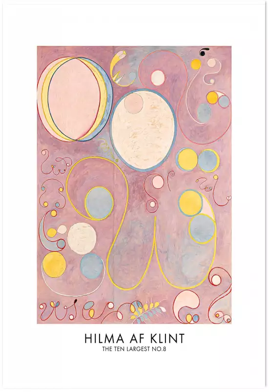 Hilma af Klint Les affiches n°8 - tableau celebre femme